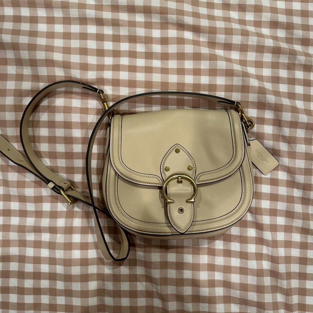 Coach Leather Crossbody Saddle Bag